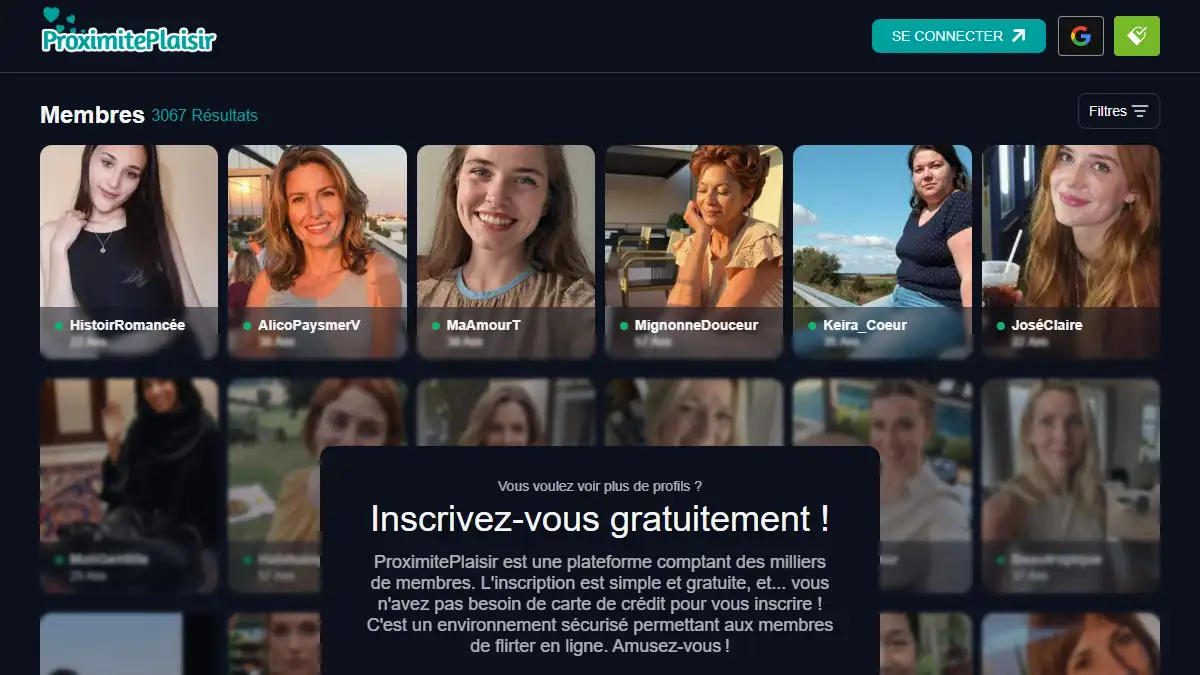 Aperçu officiel de la plateforme ProximitePlaisir